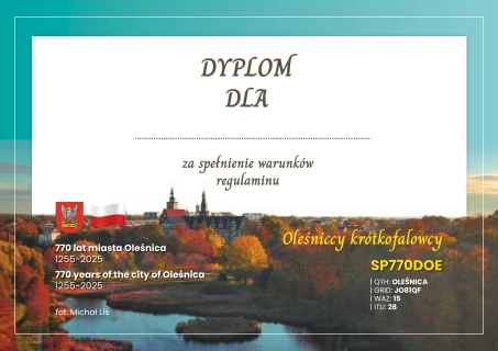 Dyplom dla SP